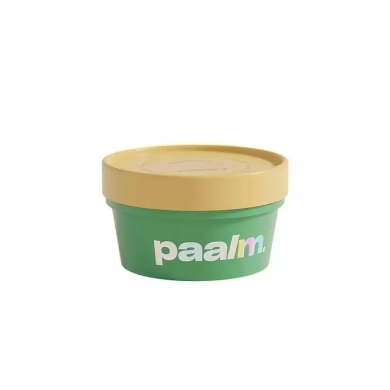 Packshot du Baume Déodorant Fondant Brazilove de PAALM COSMETICS, mettant en valeur les ingrédients 