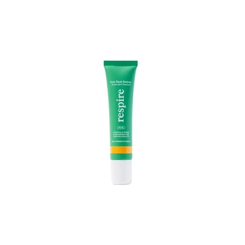 Emballage Respire Soin Flash Boutons - formule naturelle pour boutons et imperfections.