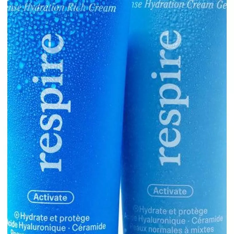 Liste d'ingrédients du Gel Crème Hydratation Intense Respire 1869530, mettant en avant l'origine nat