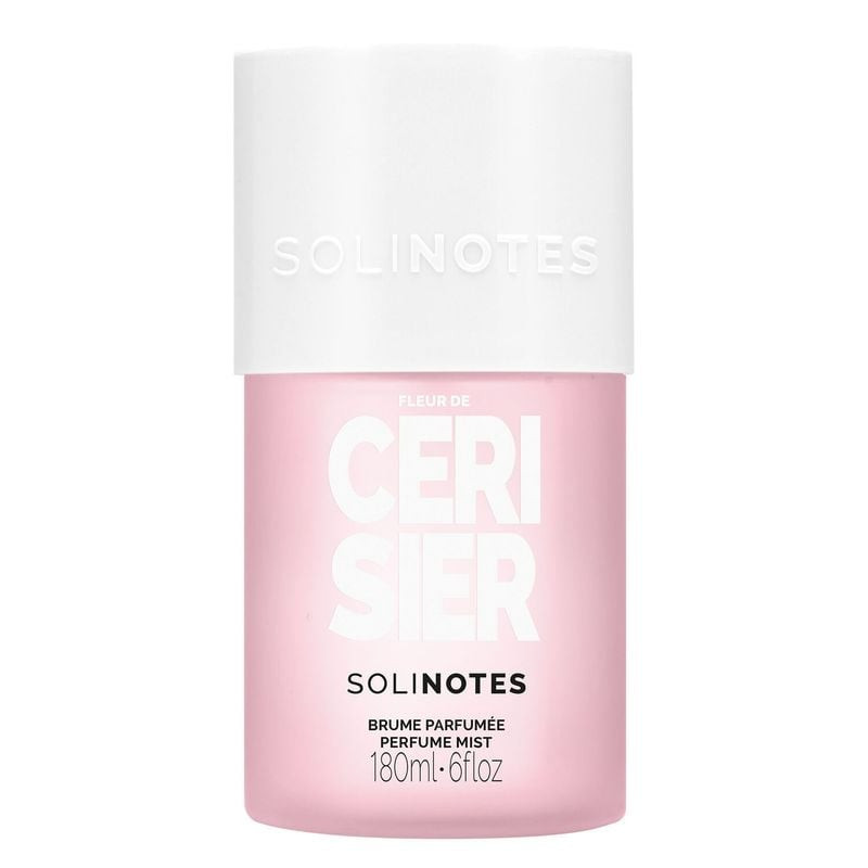 Packshot du vaporisateur de la Brume parfumée Fleur de Cerisier Solinotes sur fond blanc