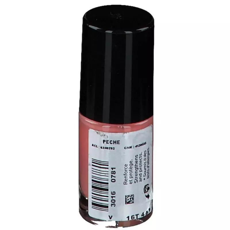 Packshot du vernis La Roche-Posay Tolériane Vernis Silicium Sorbet Pêche, flacon en verre, bouchon b