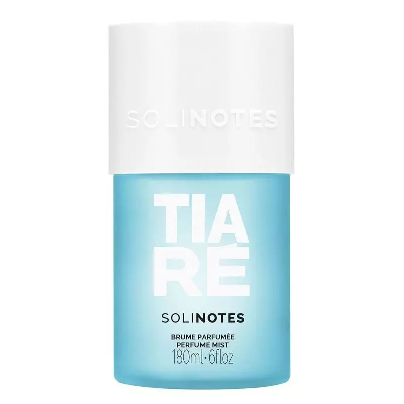 Packshot de la brume parfumée Tiaré Solinotes sur fond blanc