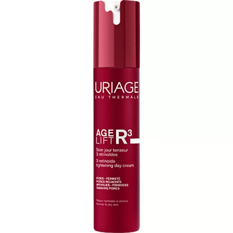 Visuel du pot Uriage Age Lift R3 Soin Jour Tenseur (1991764), une crème de jour aux rétinoïdes pour 