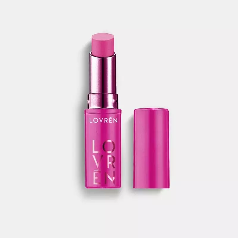 Packshot du Baume à lèvres Color Boost Fuchsia Lovren, un baume teinté hydratant à la vitamine E et 