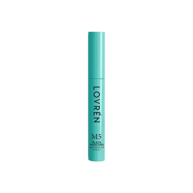 Gros plan du tube de mascara waterproof Lovrén 1991745 avec logo de la marque