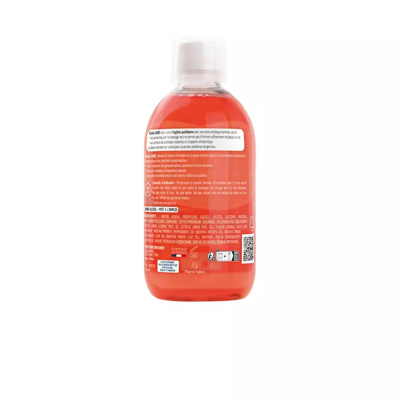 2001428 Eluday Care bain de bouche antiplaque vue de face du flacon