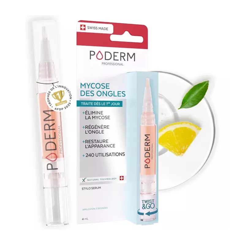 Poderm : Stylo mycose ongles, traitement 100% naturel et sans alcool