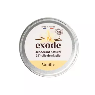 Déodorant baume à l’huile de nigelle Bio vanille Exode - 10g