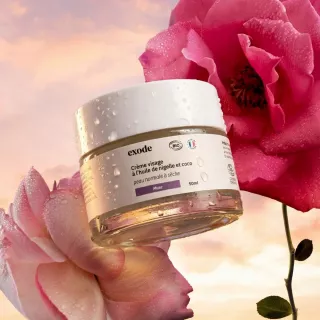 Fleur de Coton EXODE - Crème Visage 50ml, Pure & Apaisante