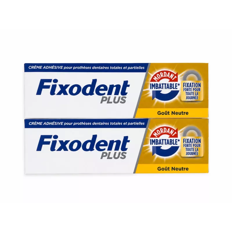 Fixodent Neutre : Tenue 12h - Anti-mauvaise haleine