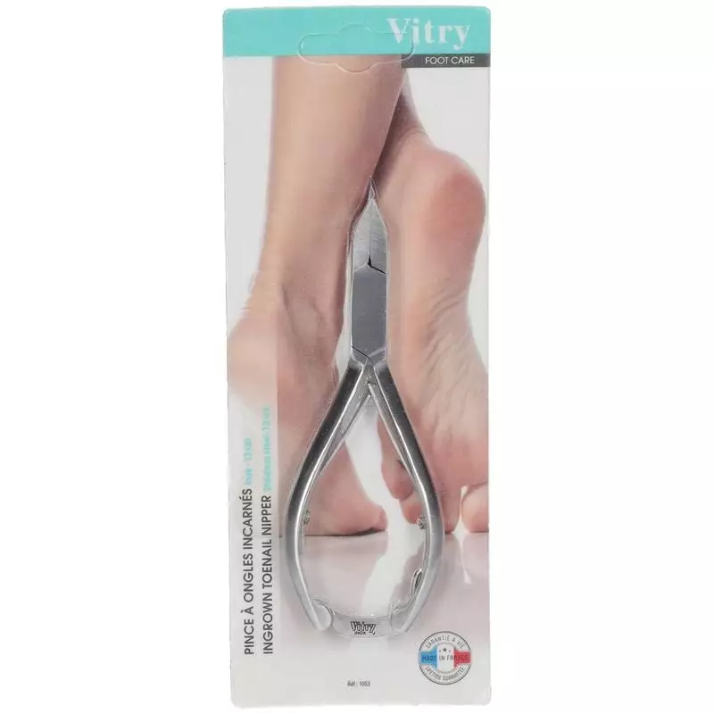 Packshot du produit Vitry Pince à ongles incarnés inox, acier inoxydable trempé.