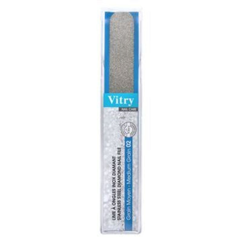 Lime à ongles en inox diamant Vitry sur fond blanc propre