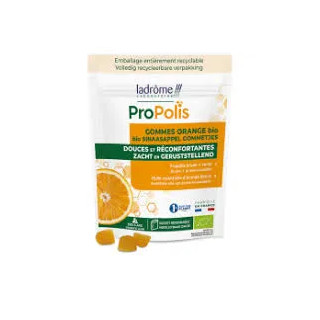 Ladrôme Propolis gommes orange Bio - Maux de gorge - 45 g