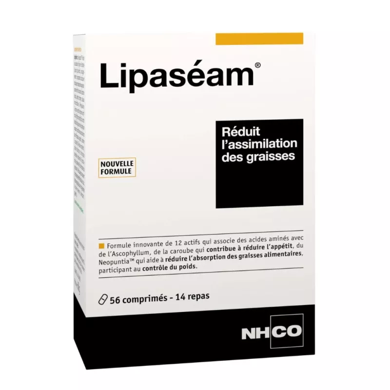 Lipaséam NHCO - Réduit l’absorption des graisses - 56 gélules