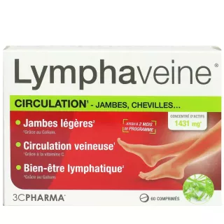 3C Pharma Lymphaveine meilleur prix - troubles de la circulation - purepara