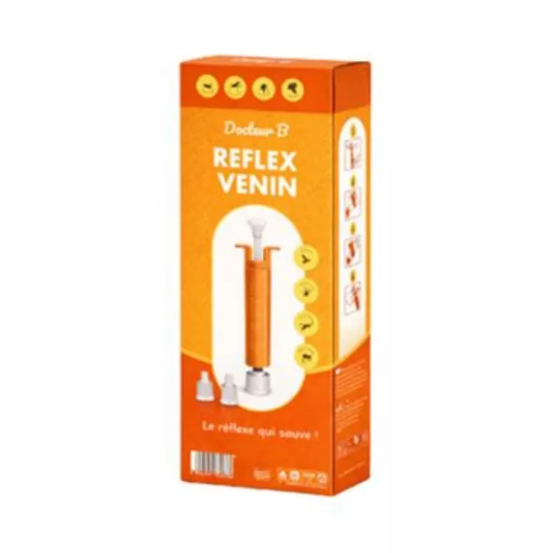 Pompe à venin manuelle Reflex Venin Docteur B - Piqûre ou morsure - 1 unité