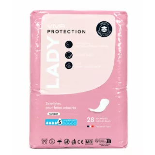 VIVA LADY 5G X28 - Protections absorbantes légères, 28 unités