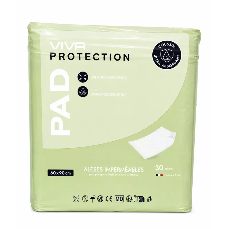 Alèse VIVA MEDIPRIX 60x90cm - Protection anti-fuites, 30 unités