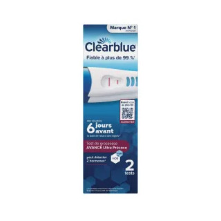 Clearblue Test Grossesse X2 - Détection dès 6 jours avant