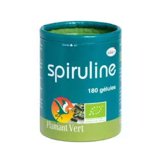 Spiruline Bio Flamant Vert - Tonus, vitalité & défenses naturelles - 180 comprimés