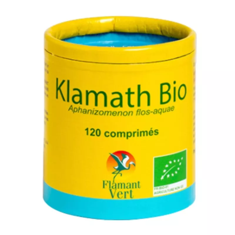 Klamath Bio 500mg Flamant Vert - Immunité & énergie - 120 comprimés