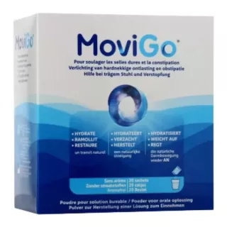 MoviGo poudre solution buvable Norgine - Constipation occasionnelle - 20 sachets