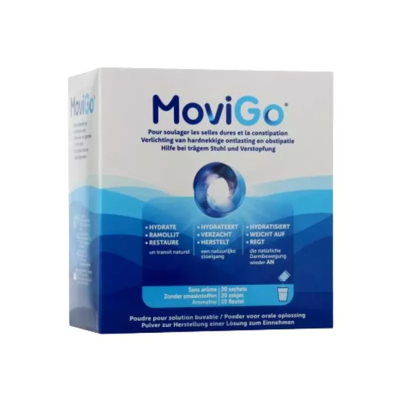 MoviGo poudre solution buvable Norgine - Constipation occasionnelle - 20 sachets