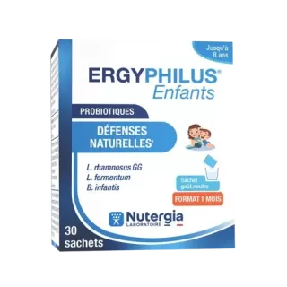 Ergyphilus® Enfants dès 8 ans Nutergia - Soutien de la flore infantile - 30 sachets