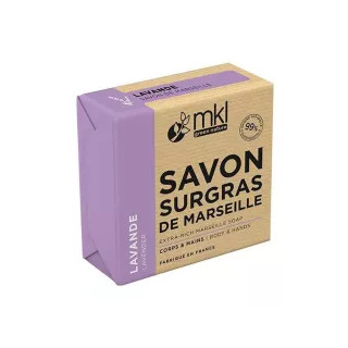 Savon de Marseille surgras à la lavande MKL - Huiles 100% végétales - 100g