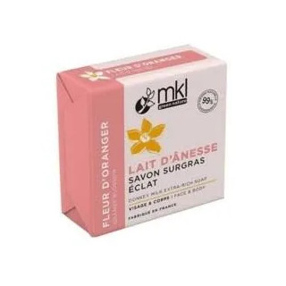 Savon surgras au lait d'ânesse Bio fleur d'Oranger MKL - Confort et souplesse - 100g
