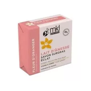 Savon surgras au lait d'ânesse Bio fleur d'Oranger MKL - Confort et souplesse - 100g