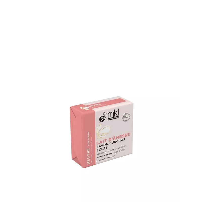 Savon surgras au lait d'ânesse Bio neutre MKL - Confort et souplesse - 100g