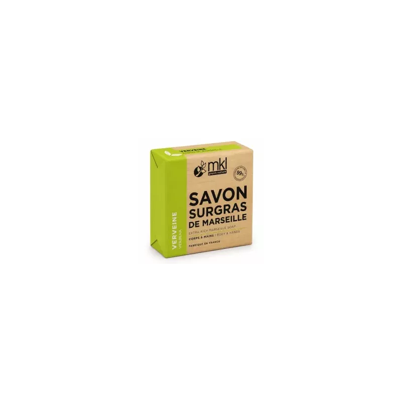 Savon de Marseille surgras à la verveine MKL - Notes citronnées - 100g