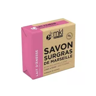 Savon de Marseille surgras lait d'ânesse de MKL - Peaux sèches - 100g