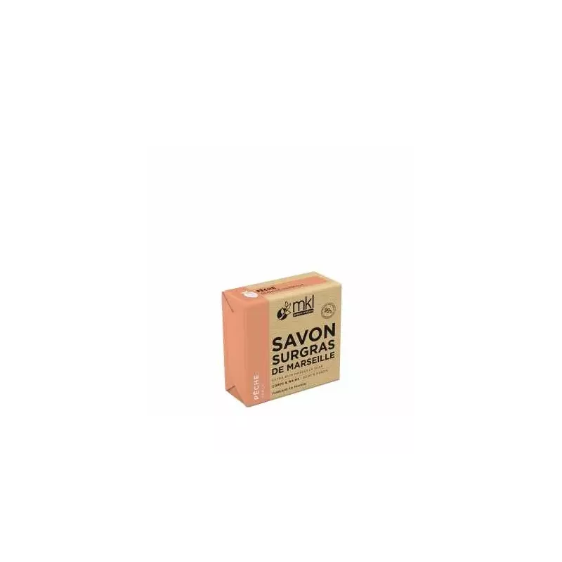 Savon de Marseille surgras à la pêche MKL - Exfoliant - 100g