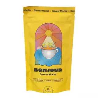 Boisson naturelle aux champignons adaptogènes saveur mocha Bonjour Drink - 15 portions