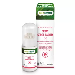Spray buccal gorge-larynx Olioseptil Ineldea - Irritations de la gorge - 20ml
