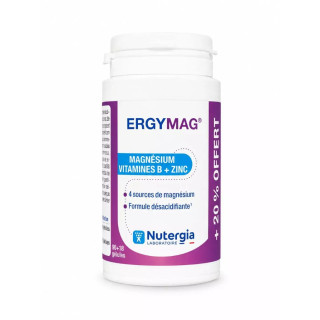 Ergymag Magnésium marin, vitamines B & zinc Nutergia - 90 + 18 gélules