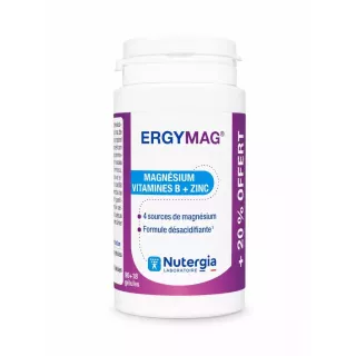 Ergymag Magnésium marin, vitamines B & zinc Nutergia - 90 + 18 gélules