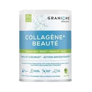 Collagène+ Beauté goût pomme Granions - Action antioxydante peau & cheveux - 220g