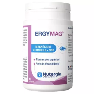 Ergymag Magnésium marin, vitamines B & zinc Nutergia - 90 gélules