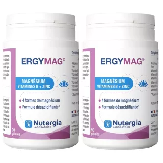 Ergymag Magnésium marin, vitamines B & zinc Nutergia - 2 x 90 gélules