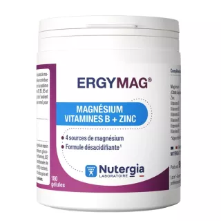 Ergymag Magnésium marin, vitamines B & zinc Nutergia - 180 gélules