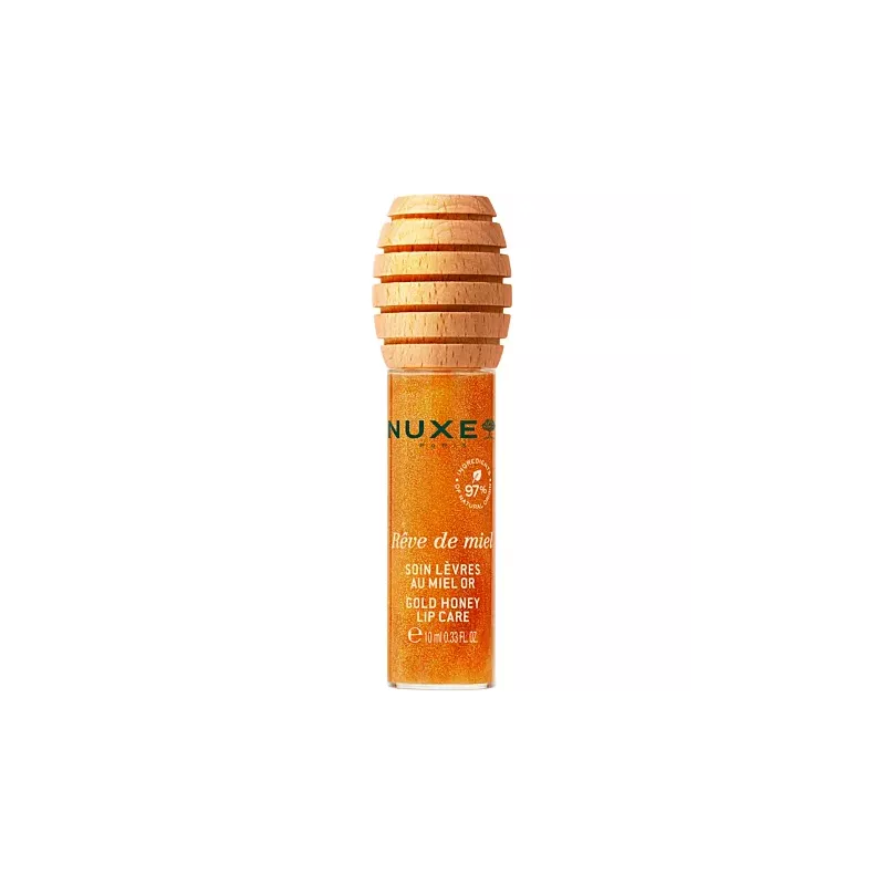 Huile Nuxe Soin Lèvres Miel d'Or - Brillance & Confort Instantanés
