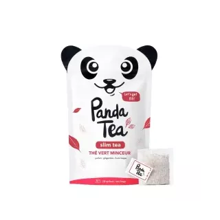 SlimTea Panda Tea - 28 sachets Detox Gingembre-Fruits Rouges