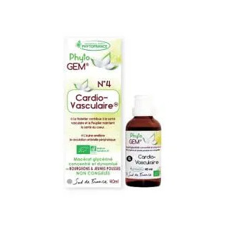 Phyto'gem N°4 Cardio-vasculaire Bio Phytofrance - Artères - 40ml