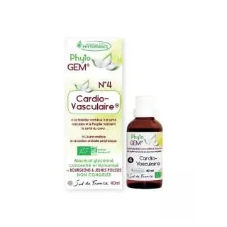 Phyto'gem N°4 Cardio-vasculaire Bio Phytofrance - Artères - 40ml