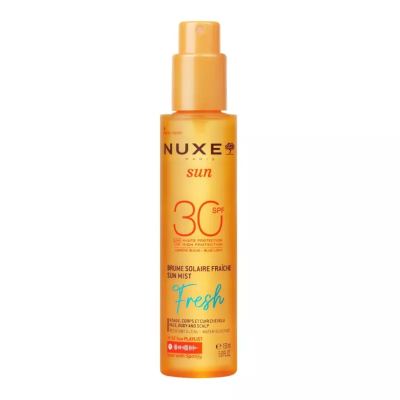Brume solaire fraîche SPF30 Nuxe Sun - Visage, corps & cuir chevelu - 150ml