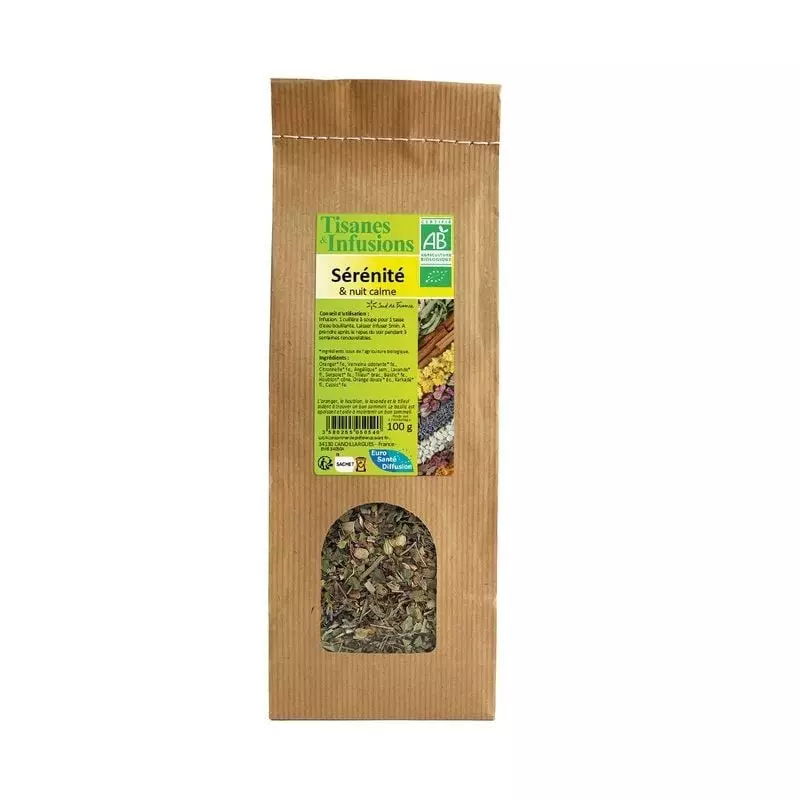 Phytofrance 2070046 tisane bio pour la détente et le sommeil, emballage recyclable