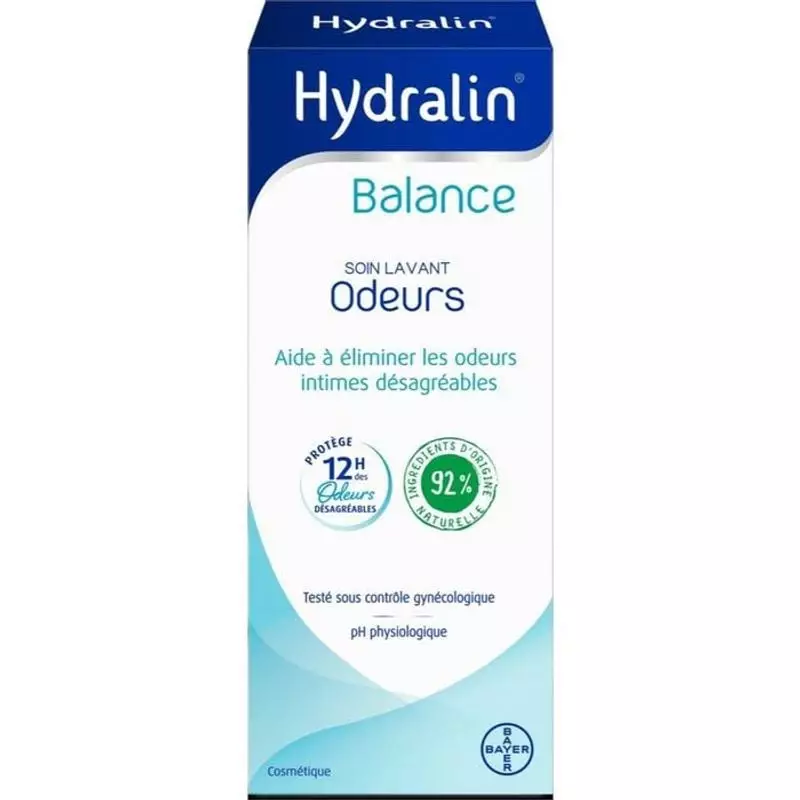 Flacon Hydralin Balance Soin Lavant Intime Odeurs 100 ml - gel nettoyant intime sans parfum, contrôl